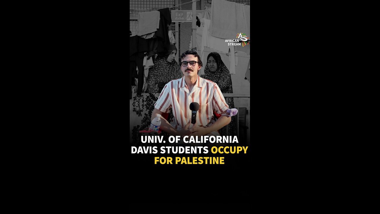 UNIV. OF CALIFORNIA DAVIS STUDENT SPEAKS OUT FOR PALESTINE