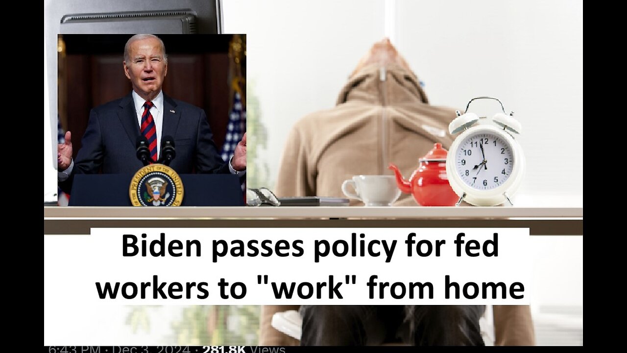 Biden orders “work from home deal” for feds to Elon and Vivek