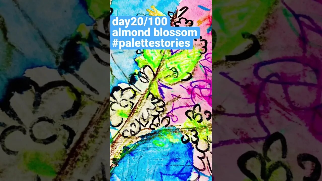 #palettestories #3 #almondblossom #watercolor #artresponse #spoiler #teaser #100dayproject2023