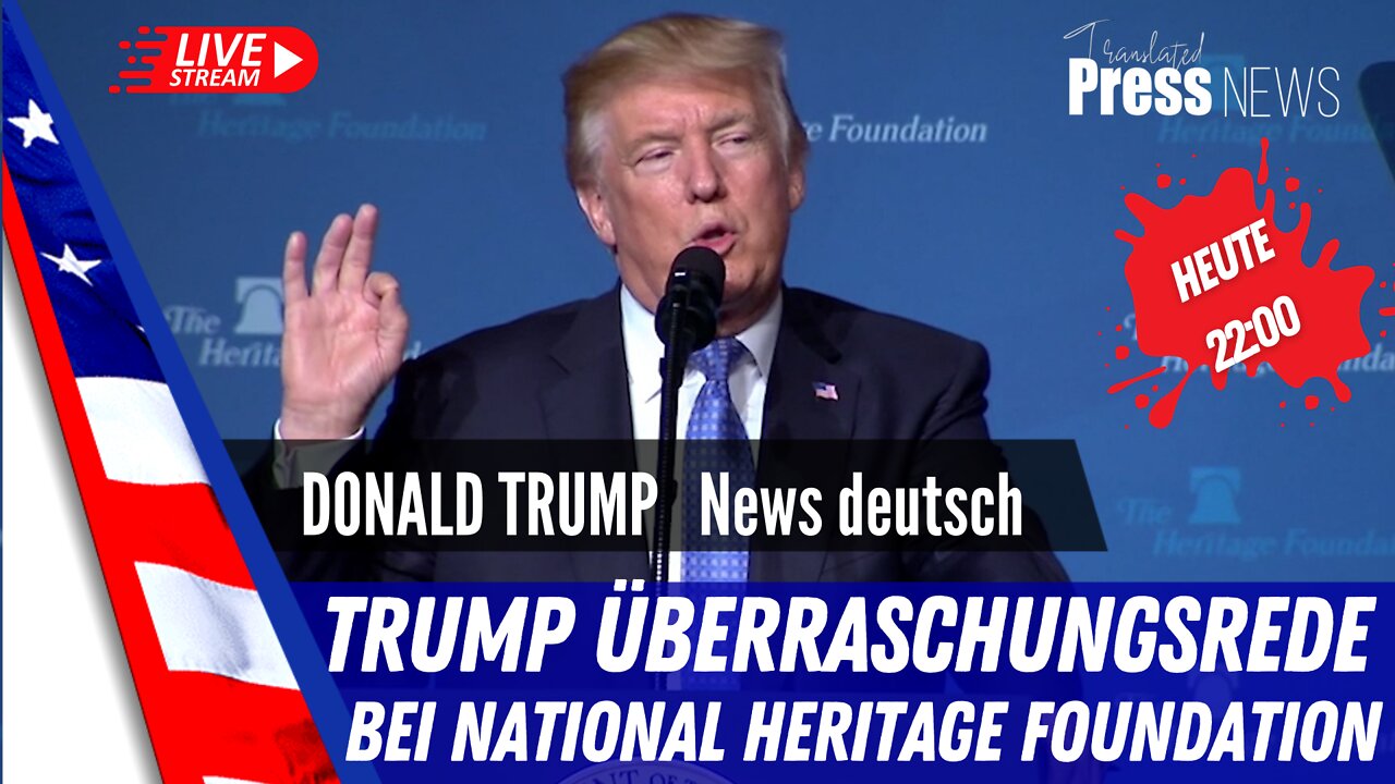 Trump hät Überrraschungsrede.