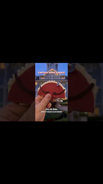 Captain Hook Cookie 🏴‍☠️❤️ #Disney
