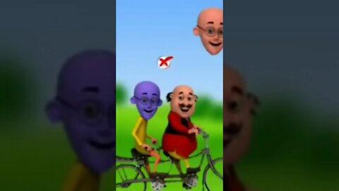 Match The Right Head | Motu patlu | wrong head puzzle #shorts #cartoon #ytshorts @WrongHeads