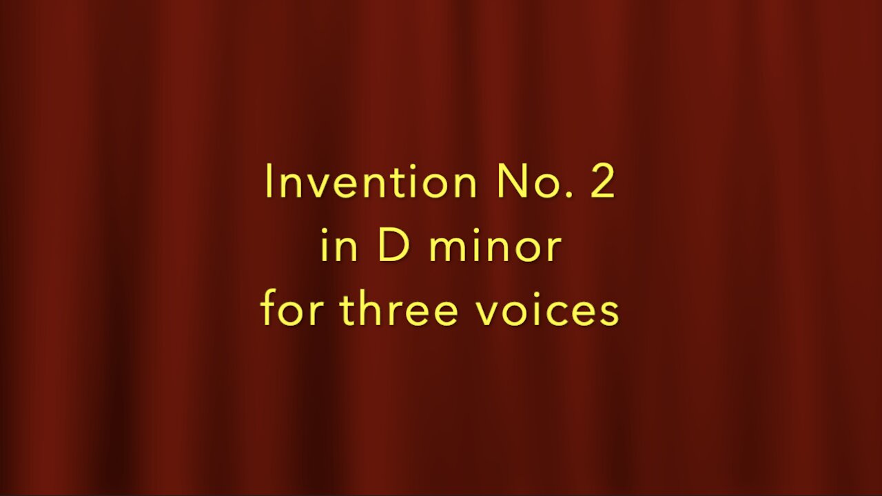 Invention No. 2 in D minor for three voices by Robert W. Padgett