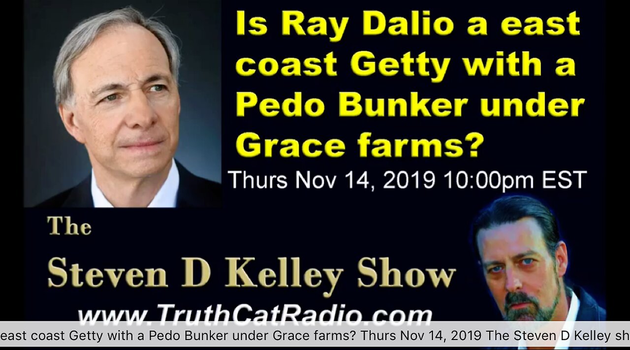 Ray Dalio, east coast @GettyPedoBunker under Grace farms, 14/10/2019 Steven D Kelley