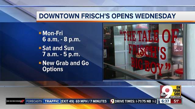 Downtown Frisch's to open Wednesday