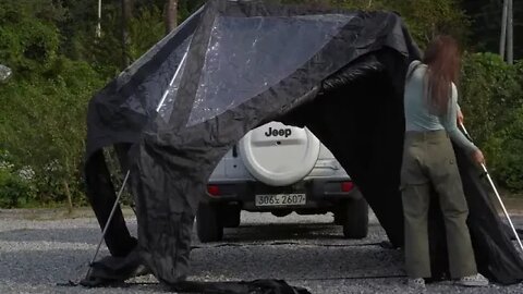 Single car camping jeep suv car tent shelter nature's best relaxation ASM && 12