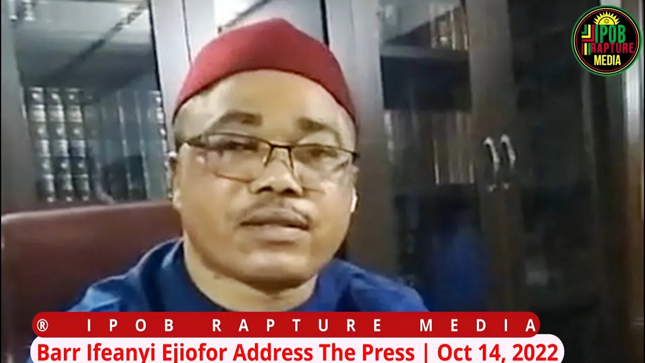 Breaking Now! Barr Ifeanyi Ejiofor Address The Press On MNK'S Release | Oct 14, 2022