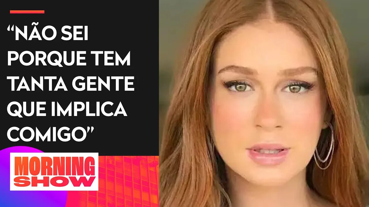 Marina Ruy Barbosa chora após receber carinho de fãs