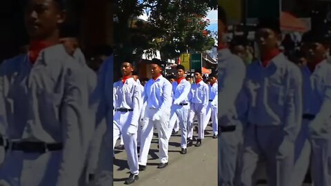 gerak jalan SMP / SMA se-kota Pagaralam.