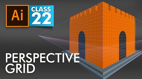 Adobe Illustrator - Perspective Grid - Class 22 - Urdu / Hindi