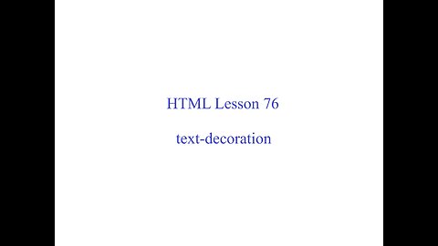 HTML Lesson 76