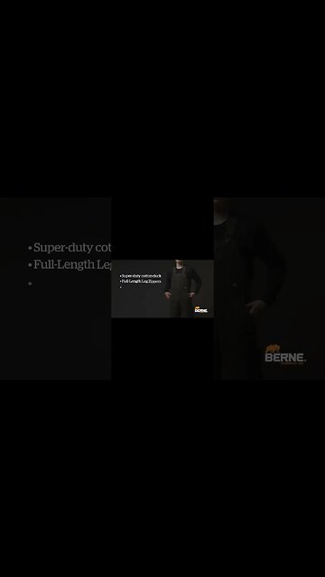 Berne Highland Washed Insulated Bib Overall