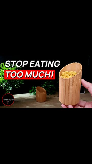 🍽 How Much Pasta Per Person Cups - 3D Printed Kitchen Gadgets - Pasta STL | #Shorts