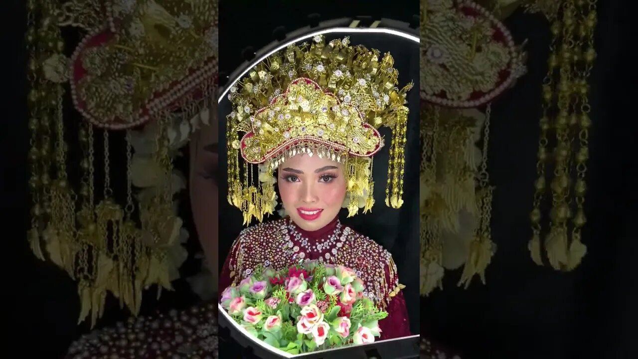 Pakaian Pengantin Adat Palembang -Sumatera Selatan - Indonesia #shorts #short #shortvideo