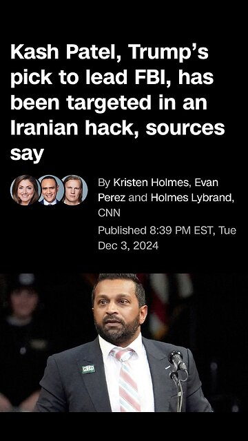 WHY THE FBI FEAR🕵️‍♂️🏢TRUMP NOMINEE FBI PICK KASH PATEL🇺🇸👨‍💻🏛️💫