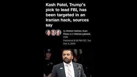 WHY THE FBI FEAR🕵️‍♂️🏢TRUMP NOMINEE FBI PICK KASH PATEL🇺🇸👨‍💻🏛️💫