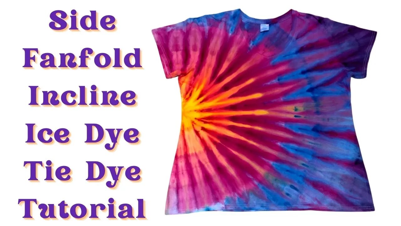 Tie-Dye Designs: Side Fanfold Incline Ice Dye