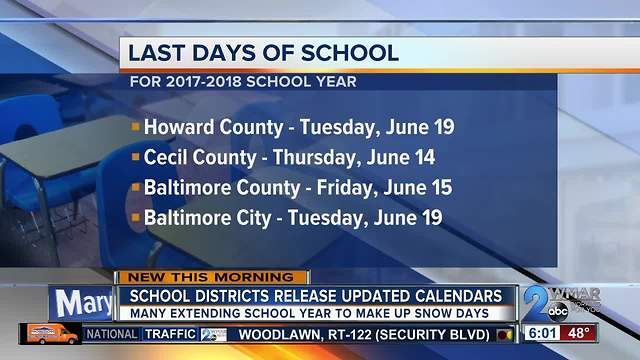 School year extended for thousands of MD students