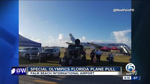 Special Olympics Florida Plane Pull held at PBIA