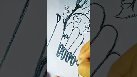 beautiful hand flowers