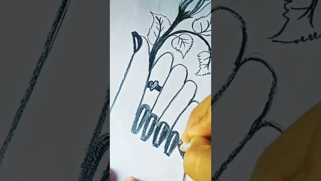 beautiful hand flowers