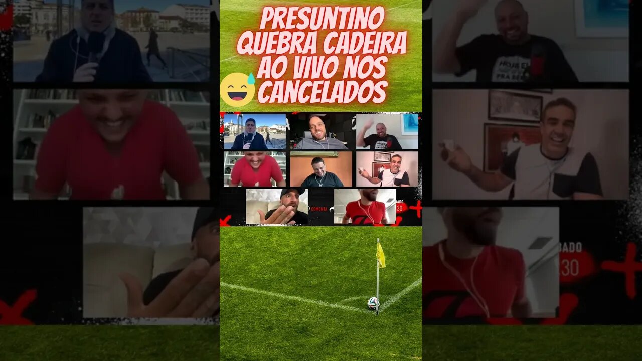 Presuntinho quebrou cadeira ao vivo nos Cancelados #shorts #shortsvideo #shortsviral #short #futebol