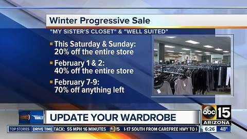 Get up to 70% off clothes, shoes and accessories at stores all over the Valley!