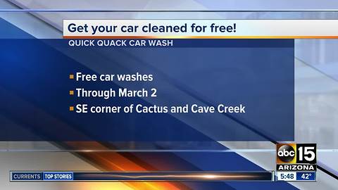Get your car washed for free