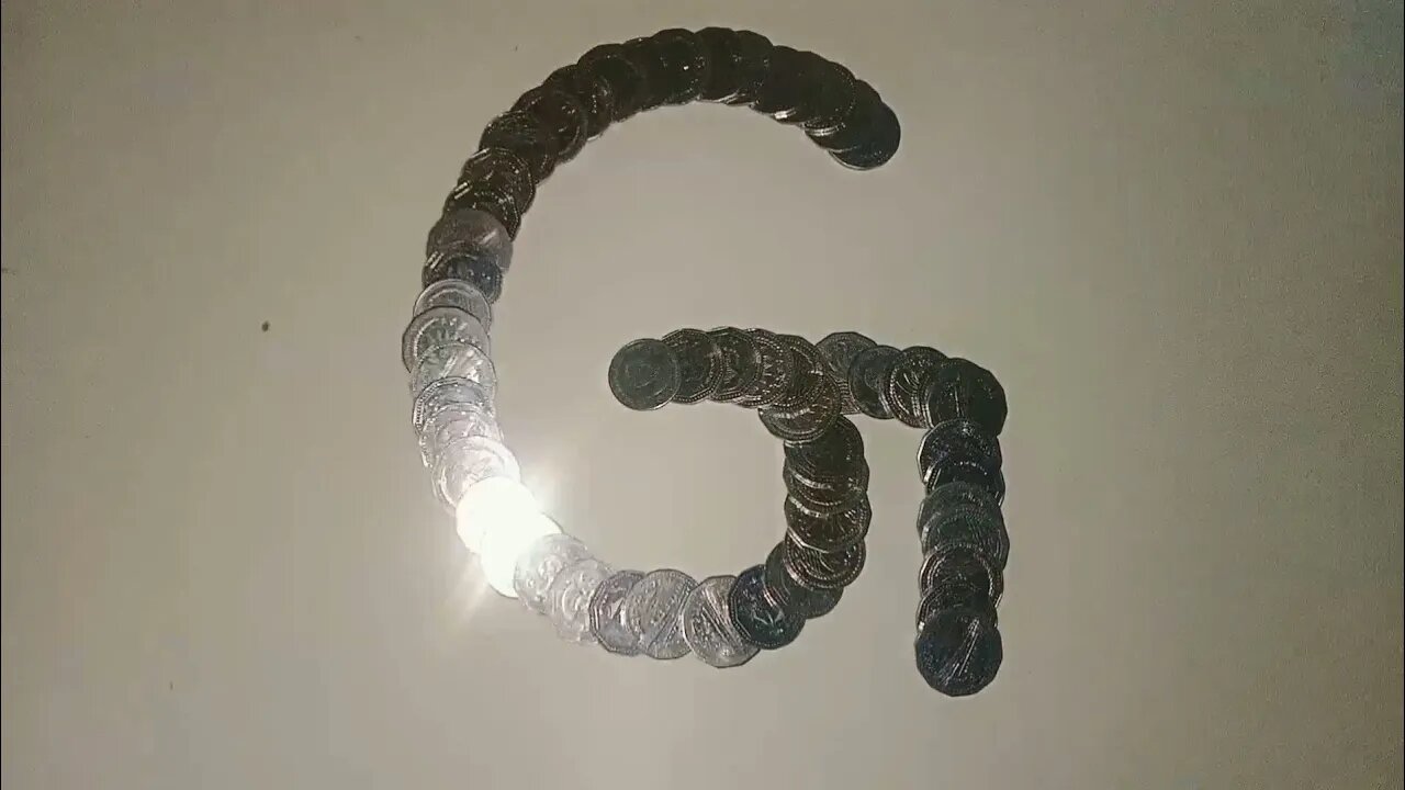 Learning Alphabet G From Money Coin