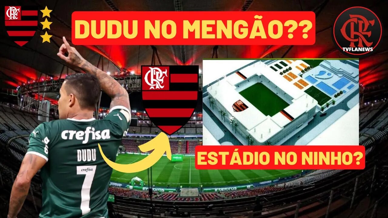 DUDU NO MENGÃO😱 ESTÁDIO NO NINHO DO URUBU👀 ❤🖤💪🏻