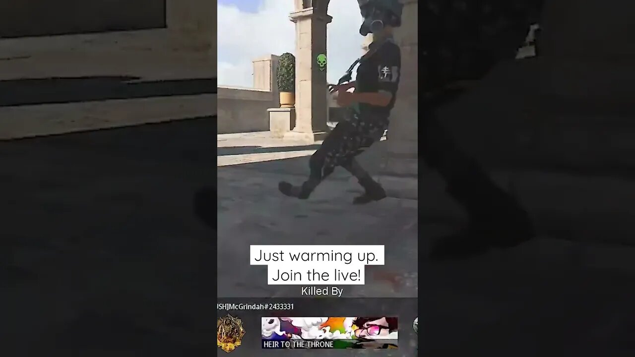 Join us live. Just warming up