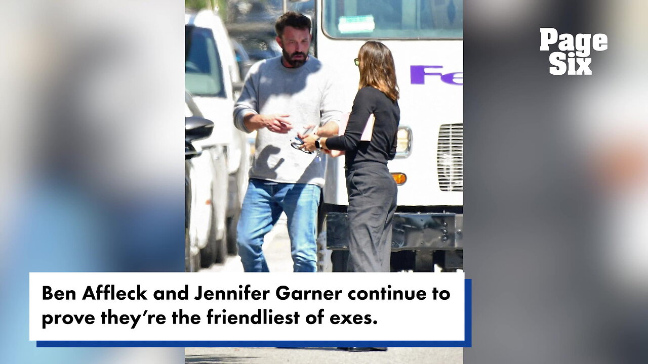 Ben Affleck gives ex Jennifer Garner a ride in his car after intimate hug caught on camera