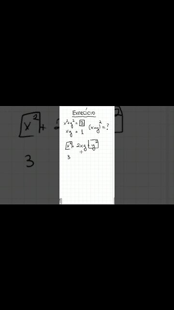 Quadrado da soma. Super Fácil #shorts