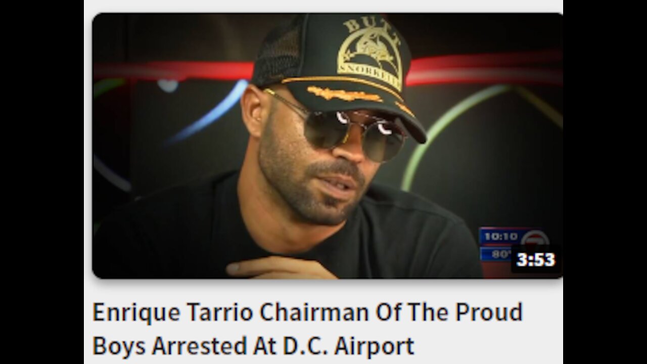 Enrique Tarrio Chairman Of The Proud Boys Arrested At D.C. Airport