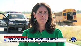 News conference: Eight people, including 6 students, injured in Brighton school bus rollover, all expected to be OK