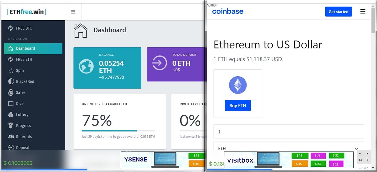 Get Up To 10K Etherium From Free Roll At ETHfree Every 60 Minutes And Withdraw To PayPal Or Payeer