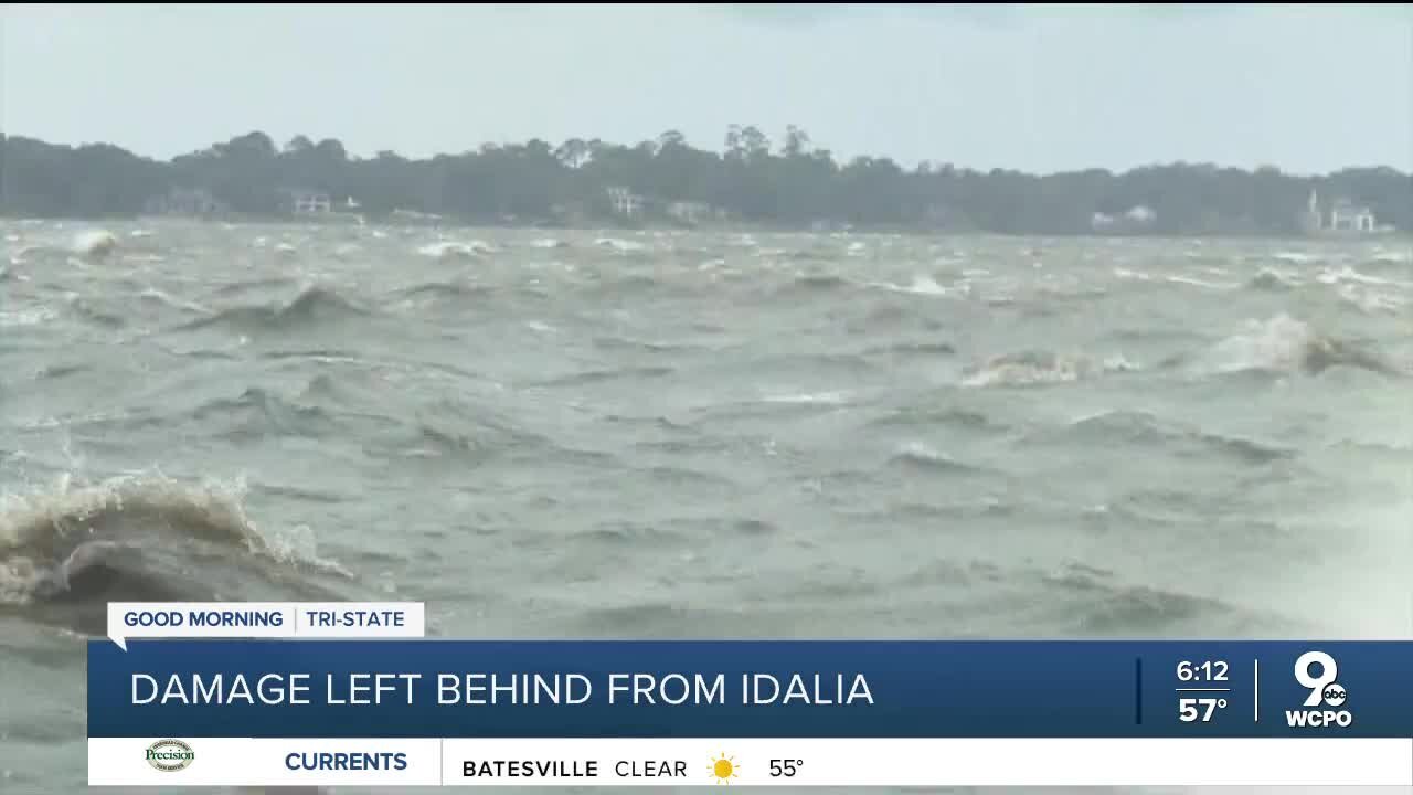 Damage left behind from Hurricane Idalia