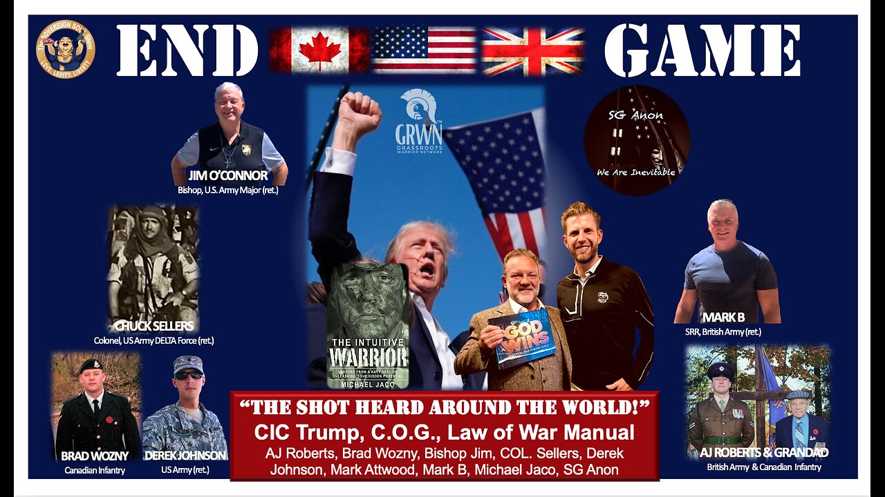 END GAME Roundtable”The Shot Heard Around The World!” Q Drops, Law of War, CIC Trump EOs. What Next?