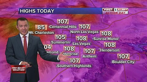 13 First Alert Las Vegas forecast updated August 26 morning