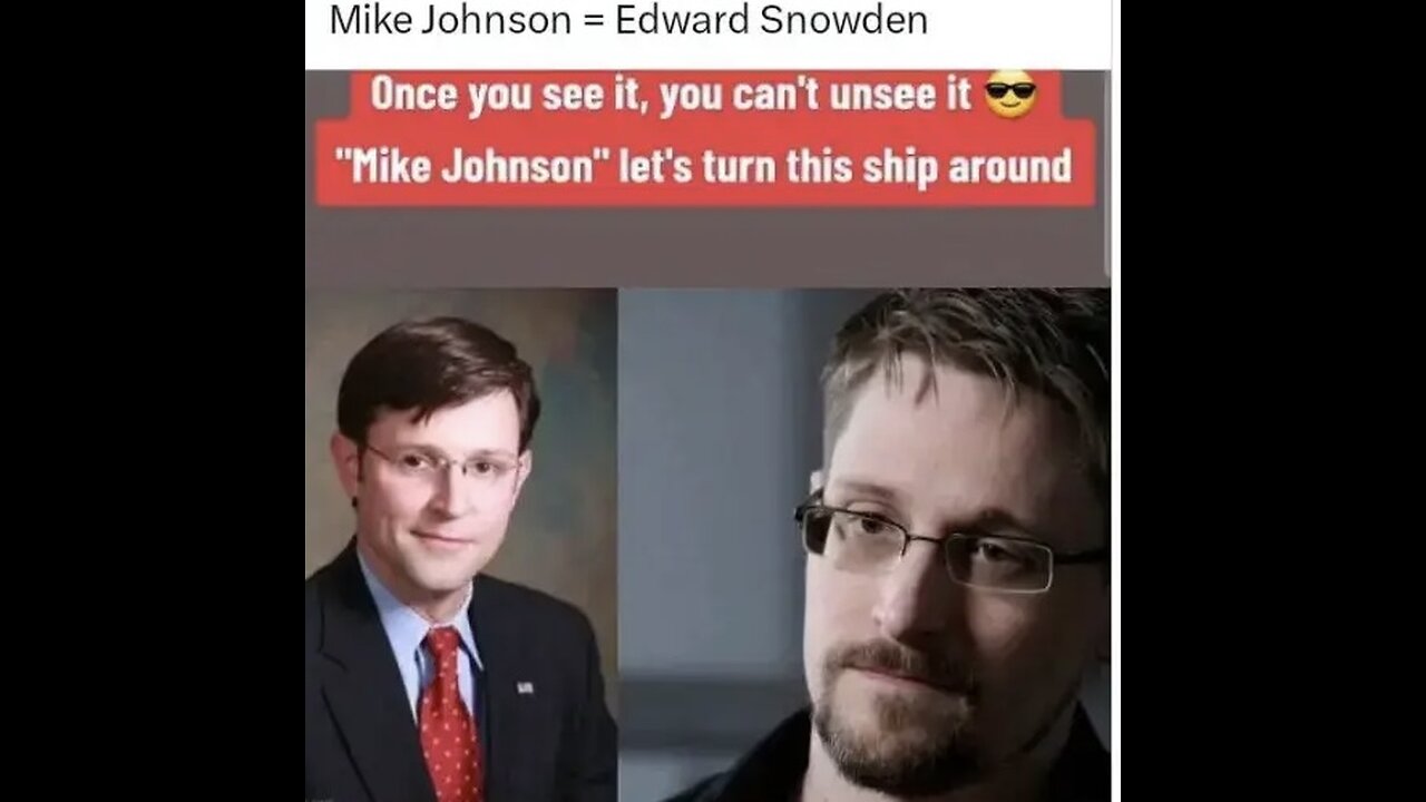 Speaker Mike Johnson Being Played By Edward Snowden ?