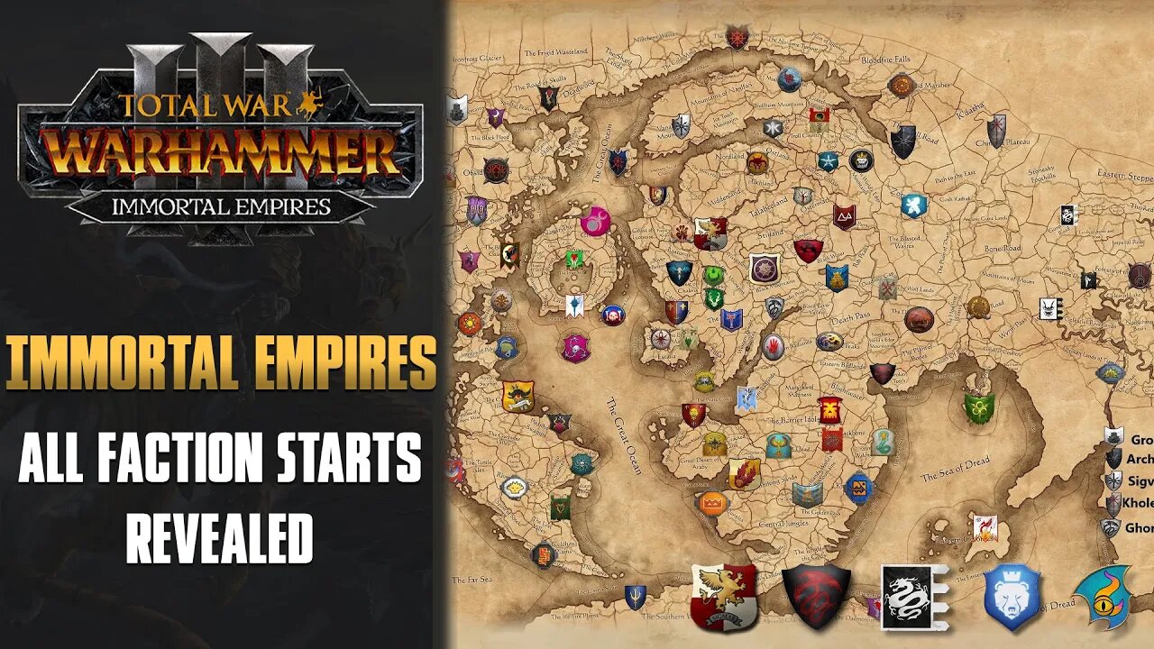 Immortal Empire All Race Locations Revealed! - Total War Warhammer 3