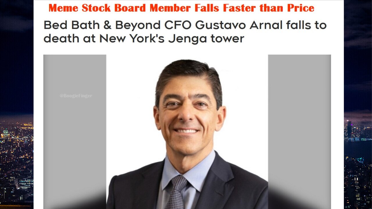 Bed Bath & Beyond CFO Gustavo Arnal falls to death at New York's Jenga tower