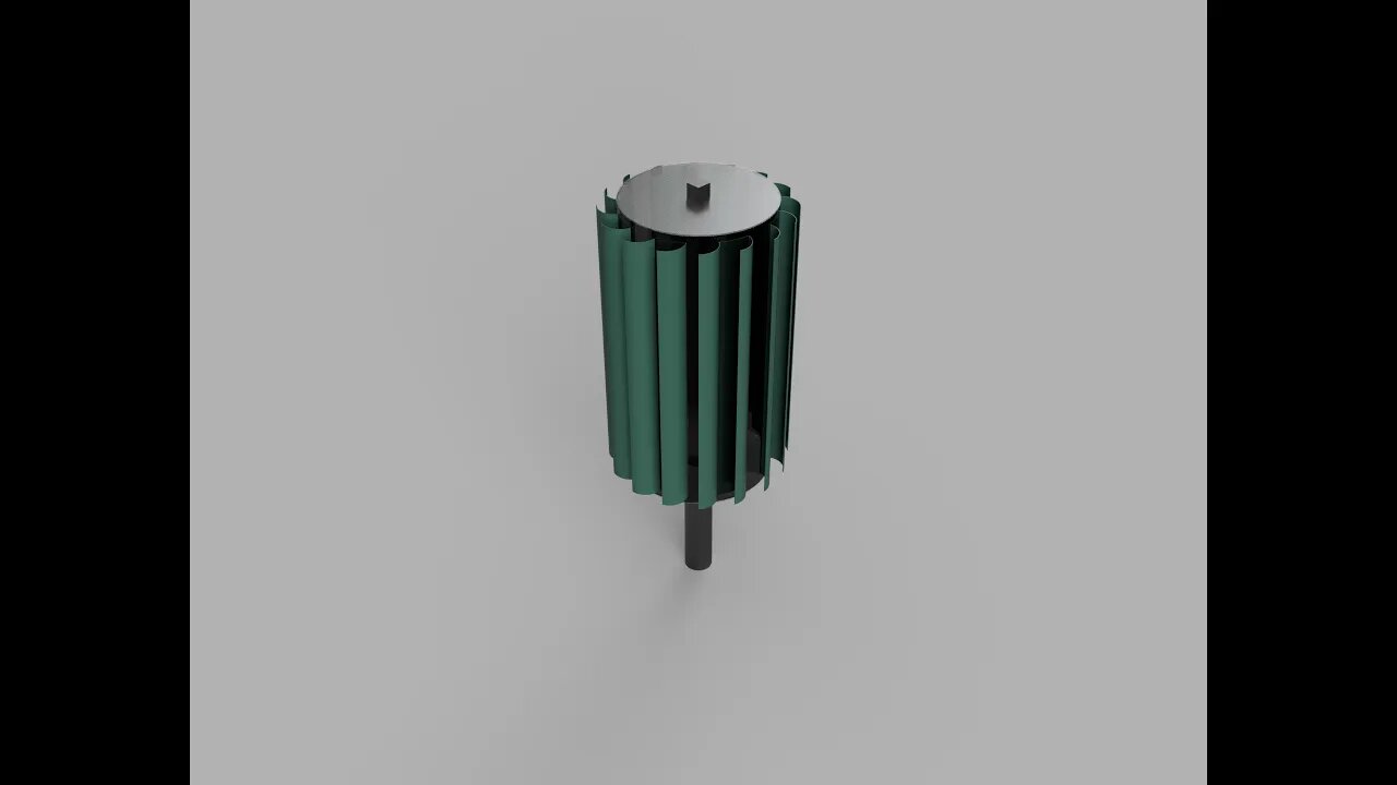 Vertical Barrel Wind Turbine, with Solar and Water