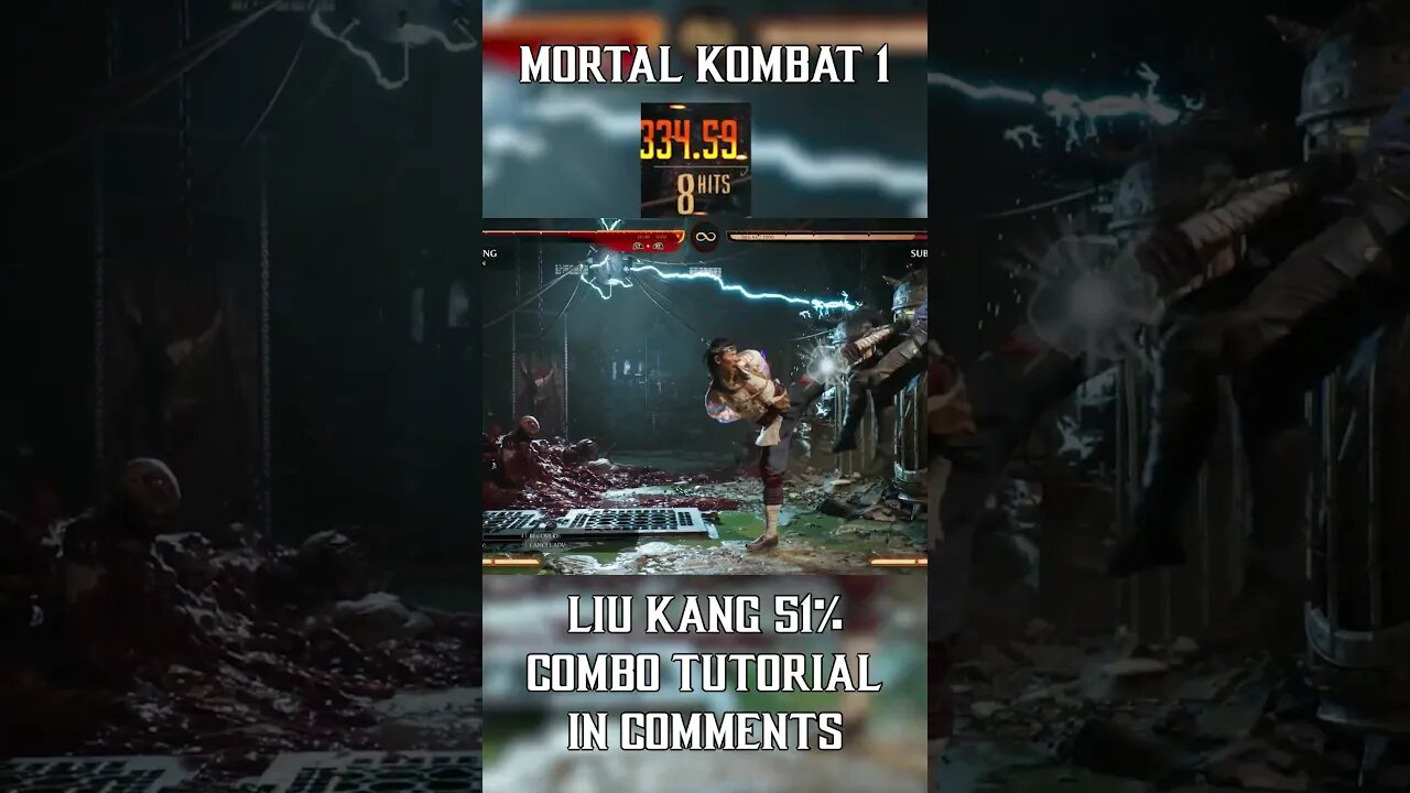 FULL LIU KANG Combo Tutorial IN COMMENTS! #mk1 #combotutorial #shorts