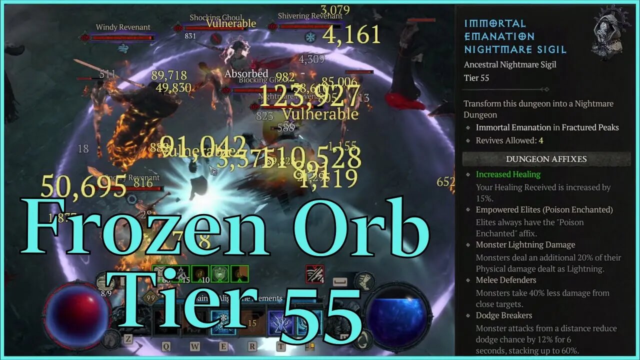 Immortal Emanation (Tier 55) - Frozen Orb Sorc (No Commentary)