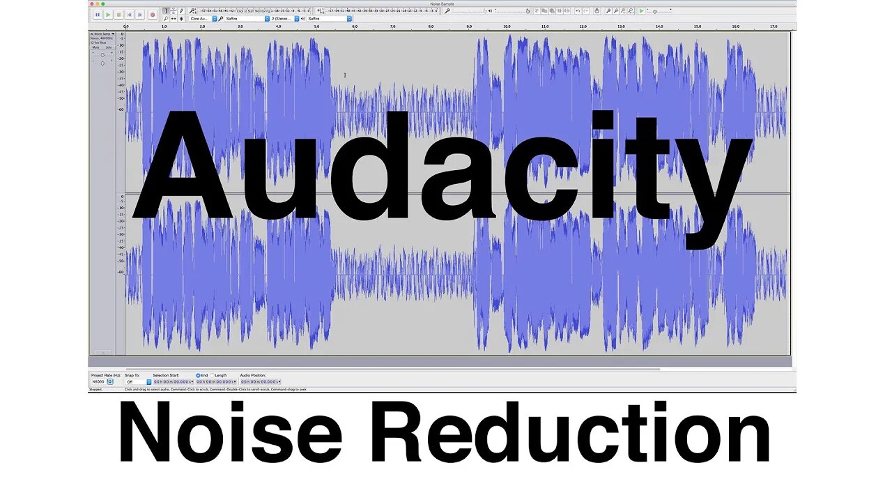 Noise Reduction with Audacity: Quick Sound Tutorial