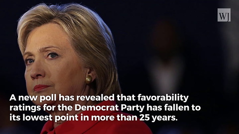 Democrat Party Suffers Lowest Favorability Ratings in 25 Years