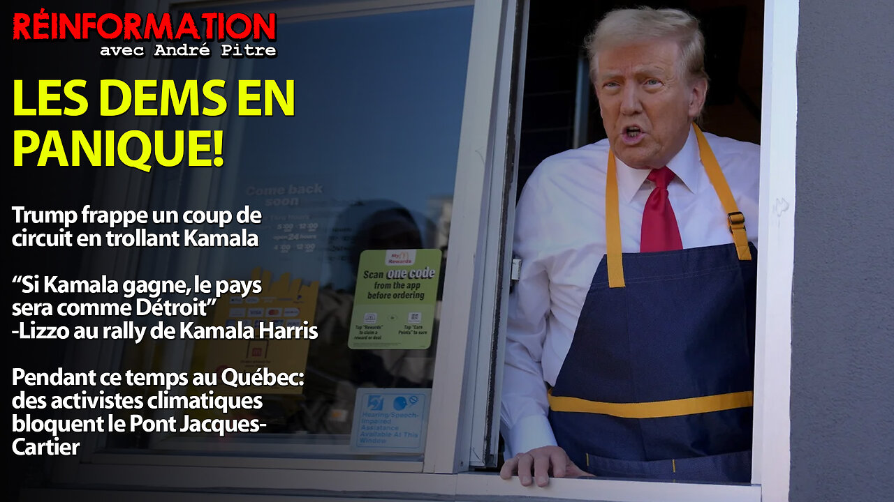 RÉINFORMATION 22 OCTOBRE 2024 - LES DEMS EN PANIQUE! TRUMP FRAPPE UN COUP DE CIRCUIT