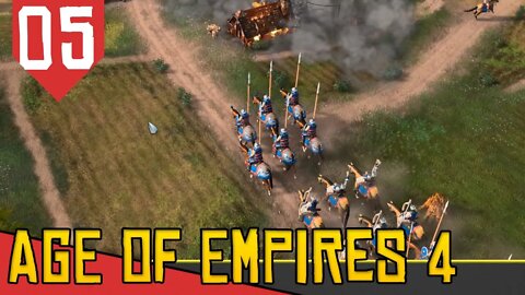 Batalha DIFÍCIL contra POLÔNIA de Liegnitz! - Age of Empires 4 #05 [Série Gameplay PT-BR]