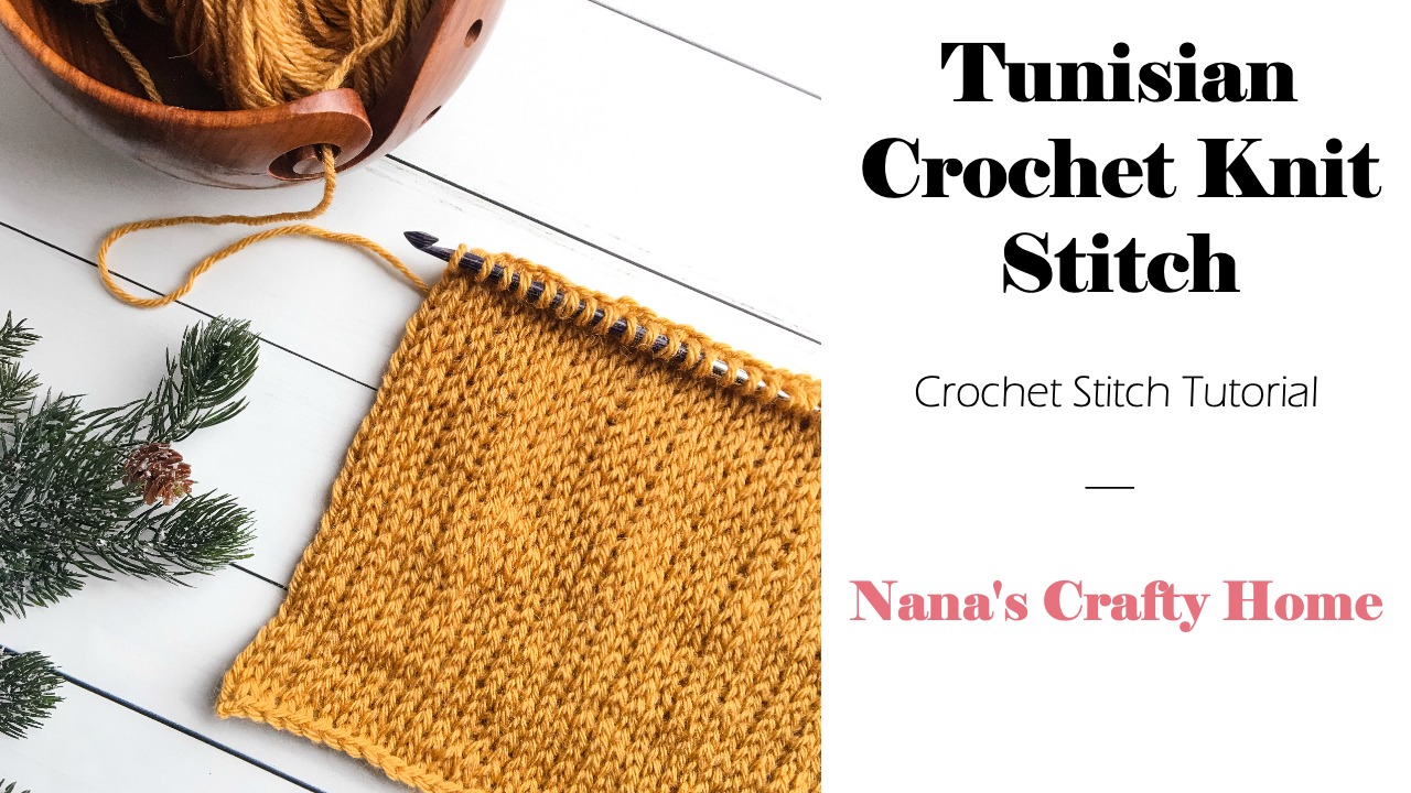 Tunisian Crochet Knit Stitch Tutorial